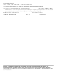 Formulario UIB-0126A-S Solicitud De Reconsideracion/Apelacion - Arizona (Spanish), Page 2