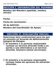 Formulario DDD-1530A-SLP Acuerdo De Administracion Integral De Riesgos Servicios Y/O Colocacion (Letra Grande) - Arizona (Spanish), Page 2