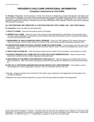 Form CCA-0100A Provider&#039;s Child Care Operational Information - Arizona, Page 2