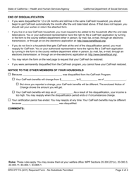 Form DFA377.7A Notice of Administrative Disqualification - California, Page 2