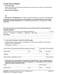 Form DFA377.7A Notice of Administrative Disqualification - California, Page 4