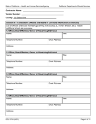 Form EDU3704 Continued Funding Application - California, Page 4