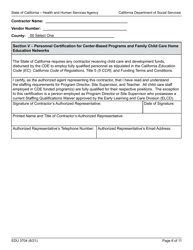 Form EDU3704 Continued Funding Application - California, Page 6
