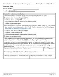Form EDU3704 Continued Funding Application - California, Page 7
