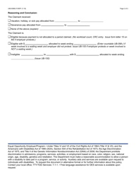 Form UIB-0098G Eligibility Investigation Record - Vacation, Holiday, Sick or Severance Pay - Arizona, Page 2