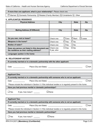 Form RFA01A Resource Family Application - California, Page 2