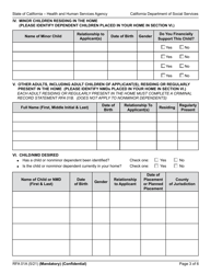 Form RFA01A Resource Family Application - California, Page 3