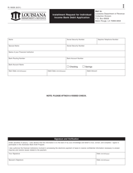 Form R-19026 Installment Request for Individual Income - Louisiana, Page 3