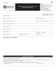 Form R-19027 Installment Request for Business Taxes - Louisiana, Page 3
