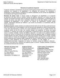 Formulario DHCS4461 SP Programa De Acceso a La Salud Para El Programa Family Pact Certificacion De Elegibilidad Del Cliente - California (Spanish), Page 4