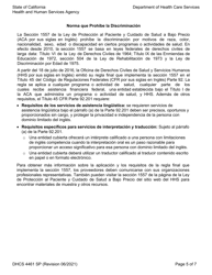 Formulario DHCS4461 SP Programa De Acceso a La Salud Para El Programa Family Pact Certificacion De Elegibilidad Del Cliente - California (Spanish), Page 5