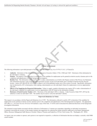 ATF Form 8620.70 Request for Interim Security Clearance - Draft, Page 2