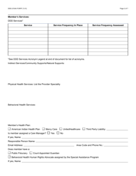 Form DDD-2104A Member Interdisciplinary Team Summary - Arizona, Page 2