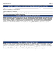 Form DDD-2104A Member Interdisciplinary Team Summary - Arizona, Page 3