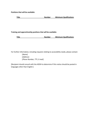 Form S3P-1 Section 3 Notice - Employment and Training Positions Available - Arizona, Page 2