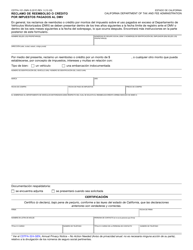 Formulario CDTFA-101-DMV-S Reclamo De Reembolso O Credito Por Impuestos Pagados Al Dmv - California (Spanish), Page 2