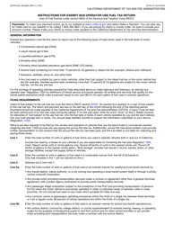Form CDTFA-501-AB Exempt Bus Operator Use Fuel Tax Return - California, Page 3