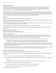 Instrucciones para Formulario CDTFA-401-A-S Declaracion Del Impuesto Sobre Las Ventas Y Sobre El Uso Estatal, Local Y De Distrito - California (Spanish), Page 2