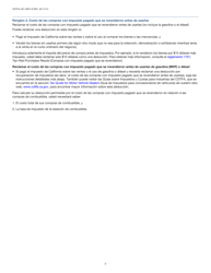 Instrucciones para Formulario CDTFA-401-A-S Declaracion Del Impuesto Sobre Las Ventas Y Sobre El Uso Estatal, Local Y De Distrito - California (Spanish), Page 6
