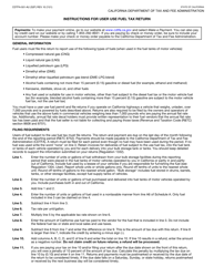 Form CDTFA-501-AU &quot;User Use Fuel Tax Return&quot; - California, Page 3