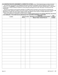 CDOT Form 1177 Stormwater Field Inspection Report - Post Construction - Colorado, Page 4