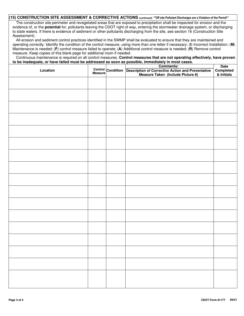 CDOT Form 1177 - Fill Out, Sign Online and Download Fillable PDF ...