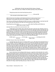 Form 2923.3 C2 Summary of Notice of Default - California (English/Vietnamese)