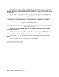 Form 2923.3 C2 Summary of Notice of Default - California (English/Vietnamese), Page 2