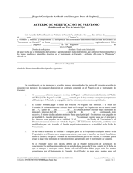 Formulario DFPI-CRMLA8019 Acuerdo De Modificacion De Prestamo - California (Spanish), Page 2