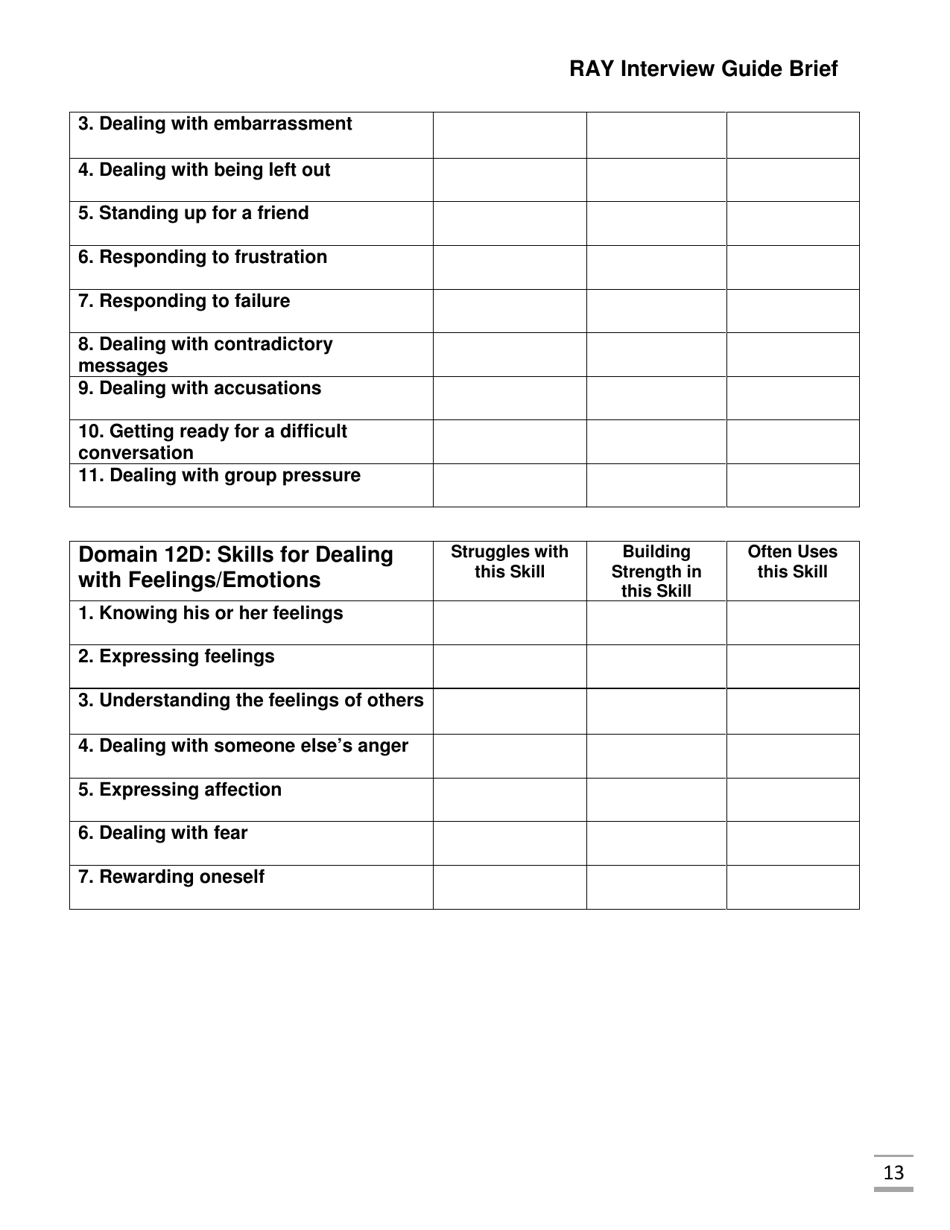 Ray Interview Guide Brief - Florida, Page 13