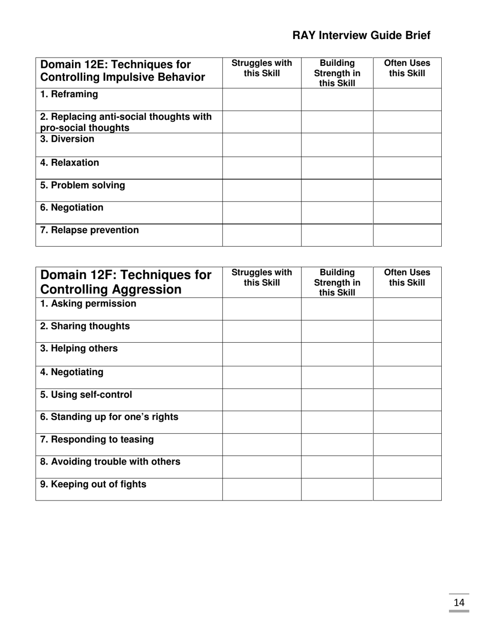 Ray Interview Guide Brief - Florida, Page 14