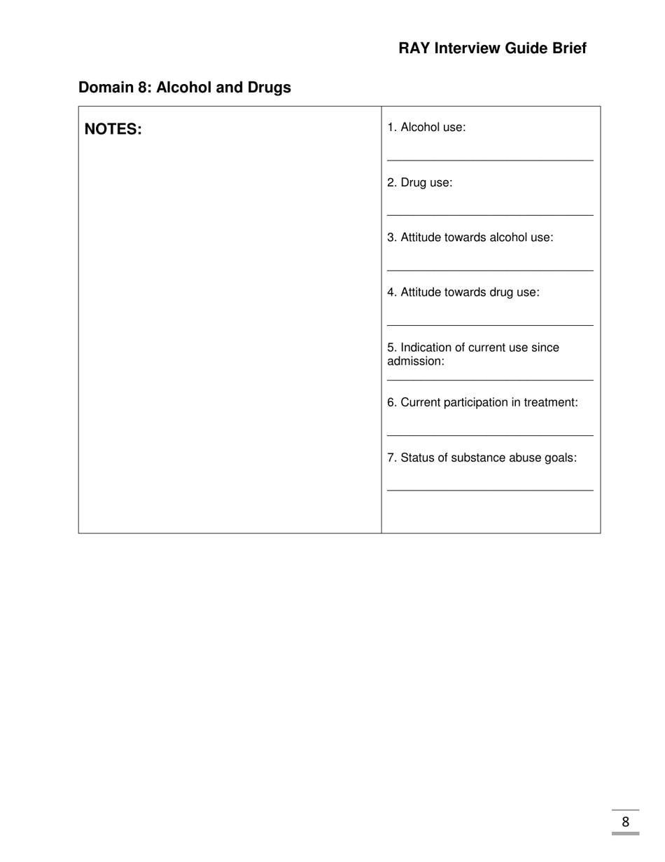 Ray Interview Guide Brief - Florida, Page 8