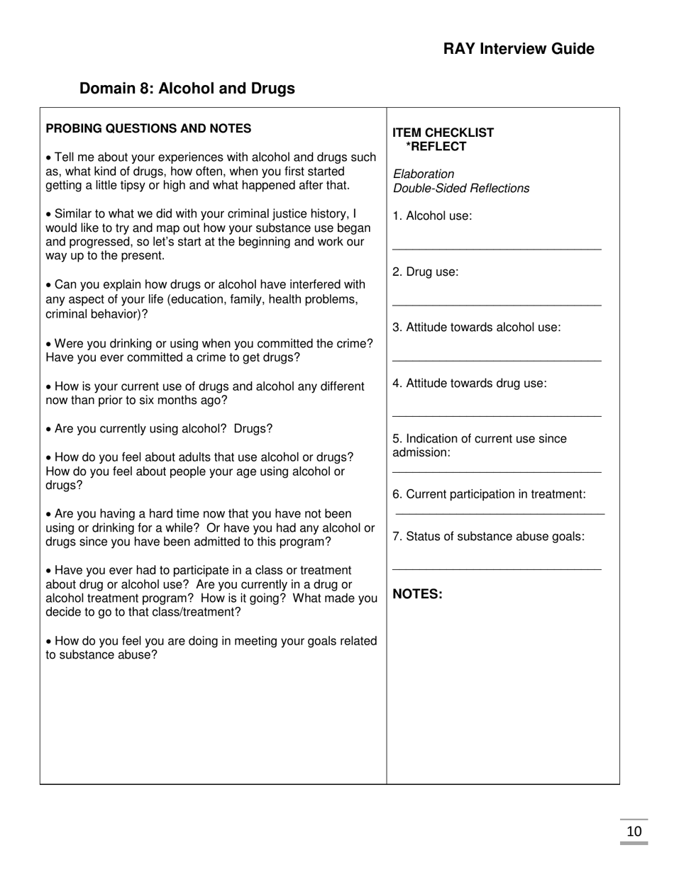 Ray Interview Guide - Florida, Page 10