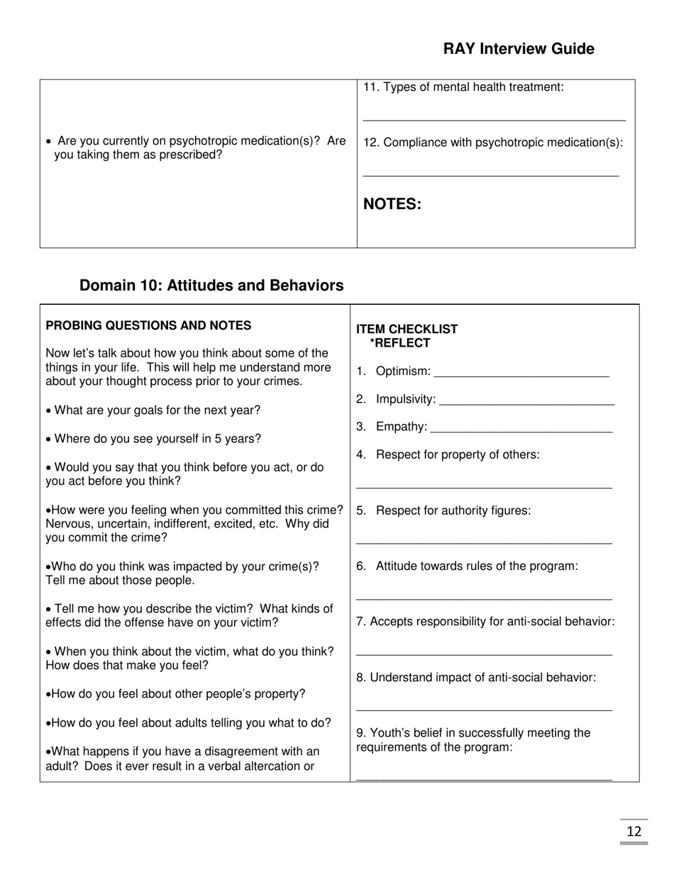 Ray Interview Guide - Florida, Page 12