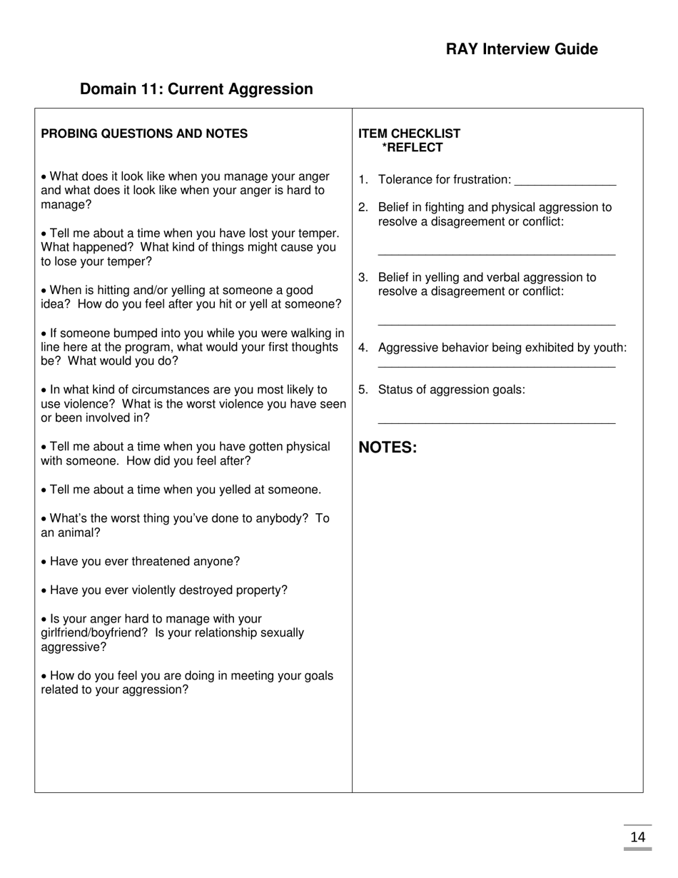 Ray Interview Guide - Florida, Page 14