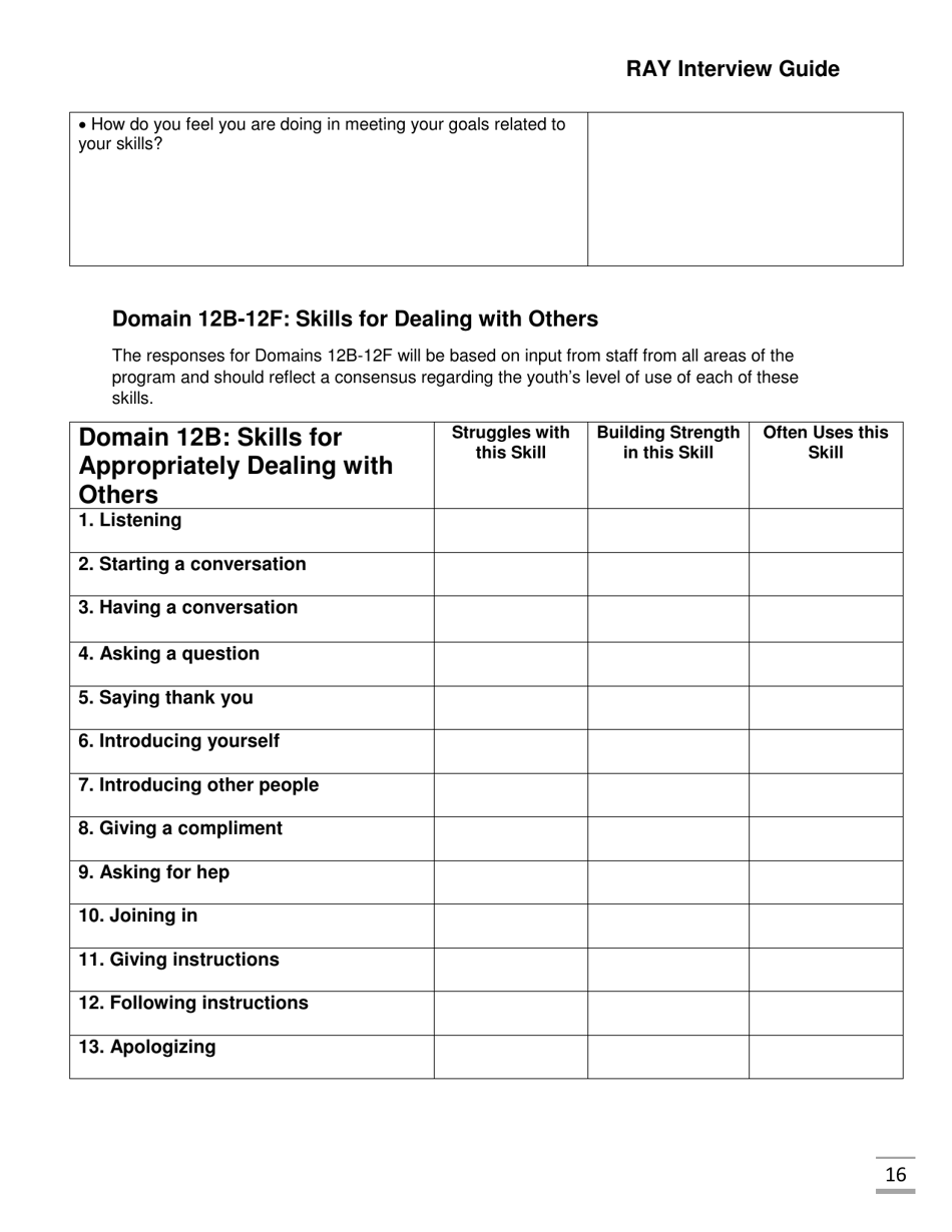 Ray Interview Guide - Florida, Page 16