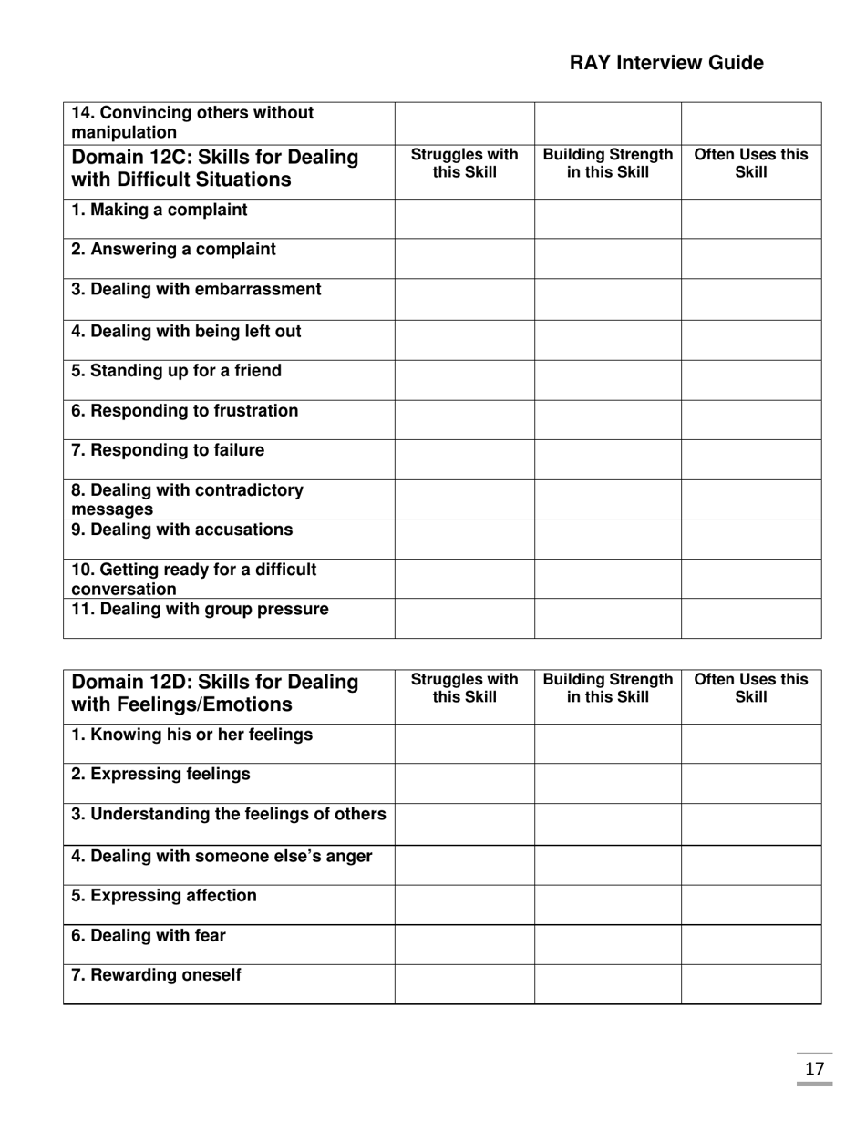 Ray Interview Guide - Florida, Page 17