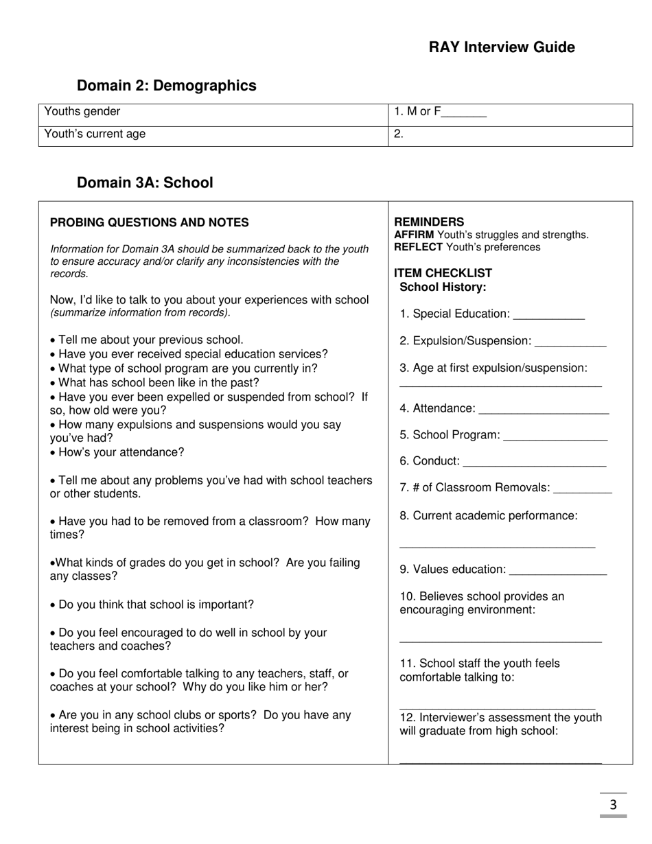 Ray Interview Guide - Florida, Page 3