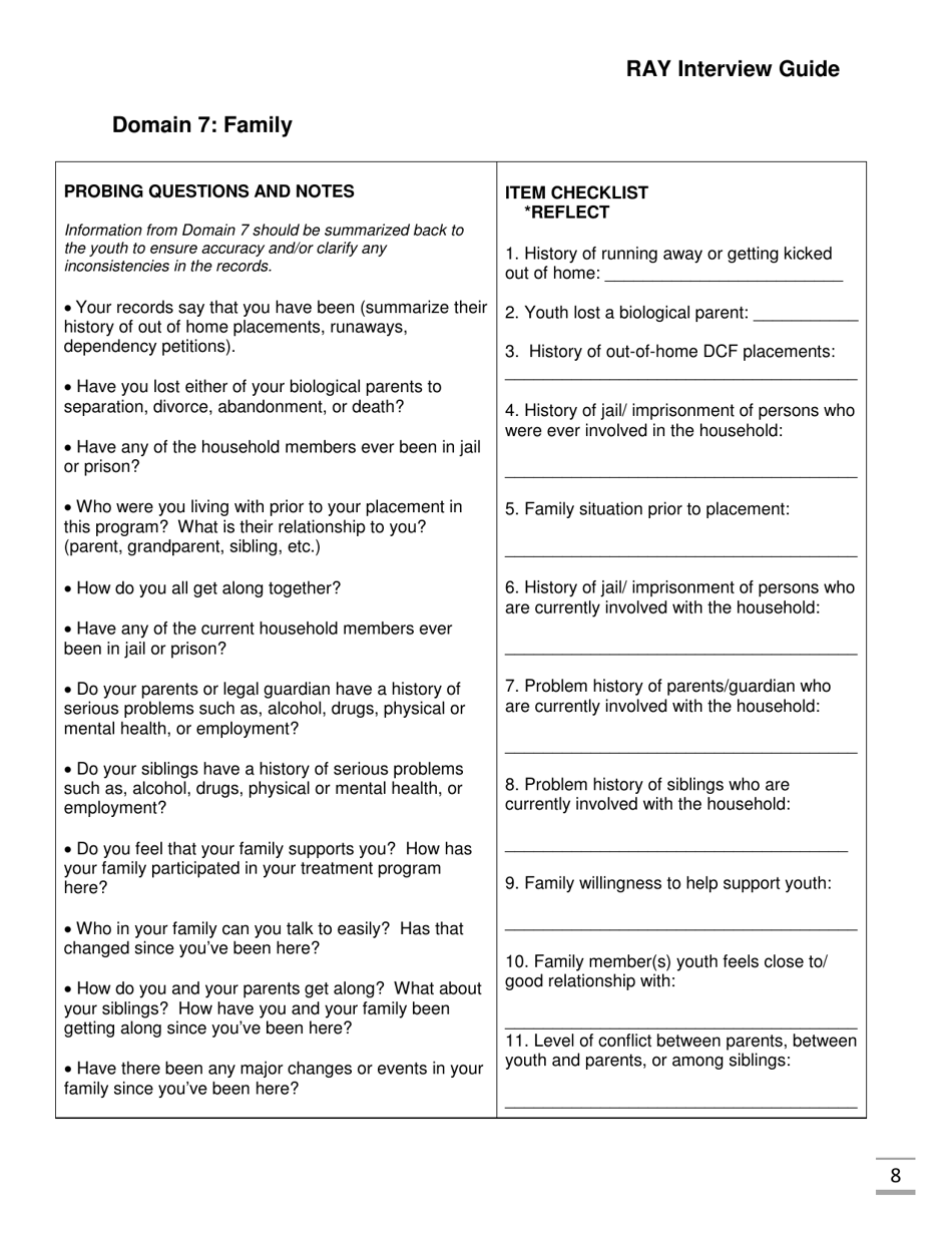 Ray Interview Guide - Florida, Page 8