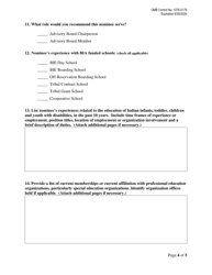Bie Advisory Board for Exceptional Education Membership Nomination Form, Page 4
