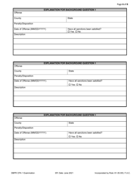 Form DBPR CPA1 Application for CPA Examination - Florida, Page 6