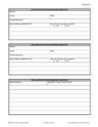 Form DBPR CPA7 CPA Change of Status - Florida, Page 3