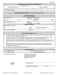 Form DBPR CPA11 Clay Ford Scholarship for 5th Year Accounting Students - Florida, Page 4