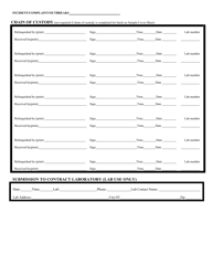 Food Investigation Submission Form - Illinois, Page 2