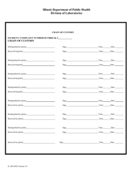 Form IL482-0656 Environmental Sample Cover Sheet - Illinois, Page 2