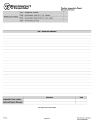Form BBS RIR Routine Inspection Report - Illinois, Page 2