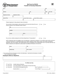 Document preview: Form PM12C Bid Form for Rc019 Transfer & Voluntary Reduction - Illinois