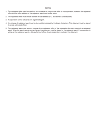 Form BCA5.10/5.20 Statement of Change of Registered Agent and/or Registered Office - Illinois, Page 2