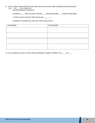 Form A Competent Private Instruction Report - Iowa, Page 3
