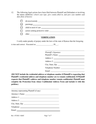 Petition for Protection From Abuse Order - Kansas, Page 7